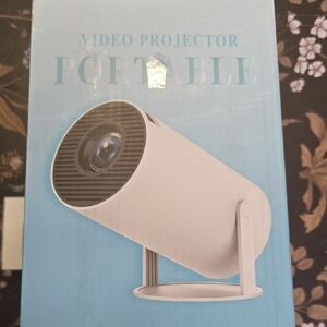Portable White Video Projector